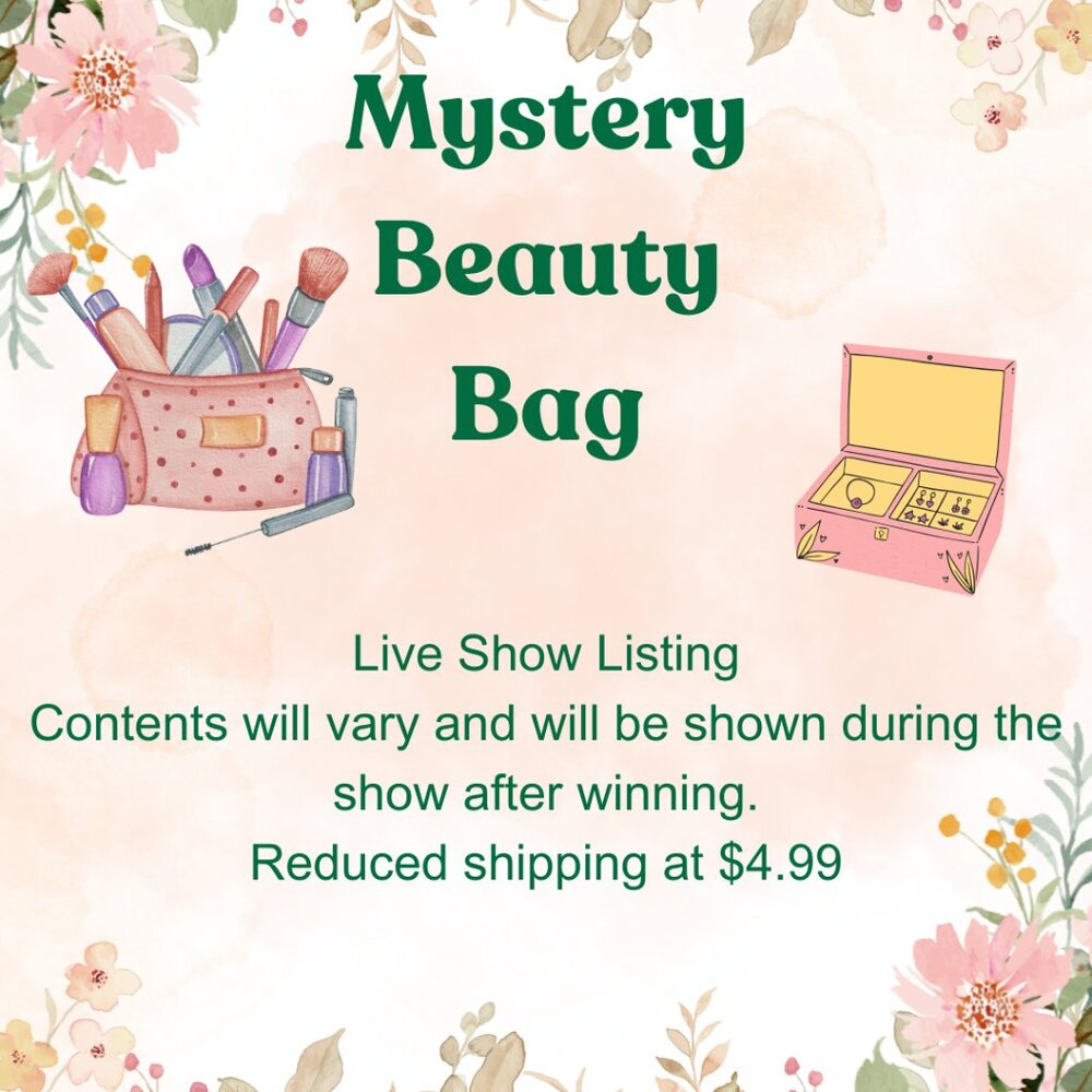 REDUCED SHIPPING LIVE SHOW LISTING MYSTERY‎ BEAUTY POUCH